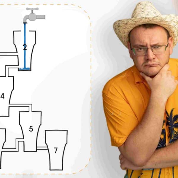 Sfida logica: puoi determinare quale bicchiere d'acqua si riempirà per primo? Metti alla prova il tuo QI!